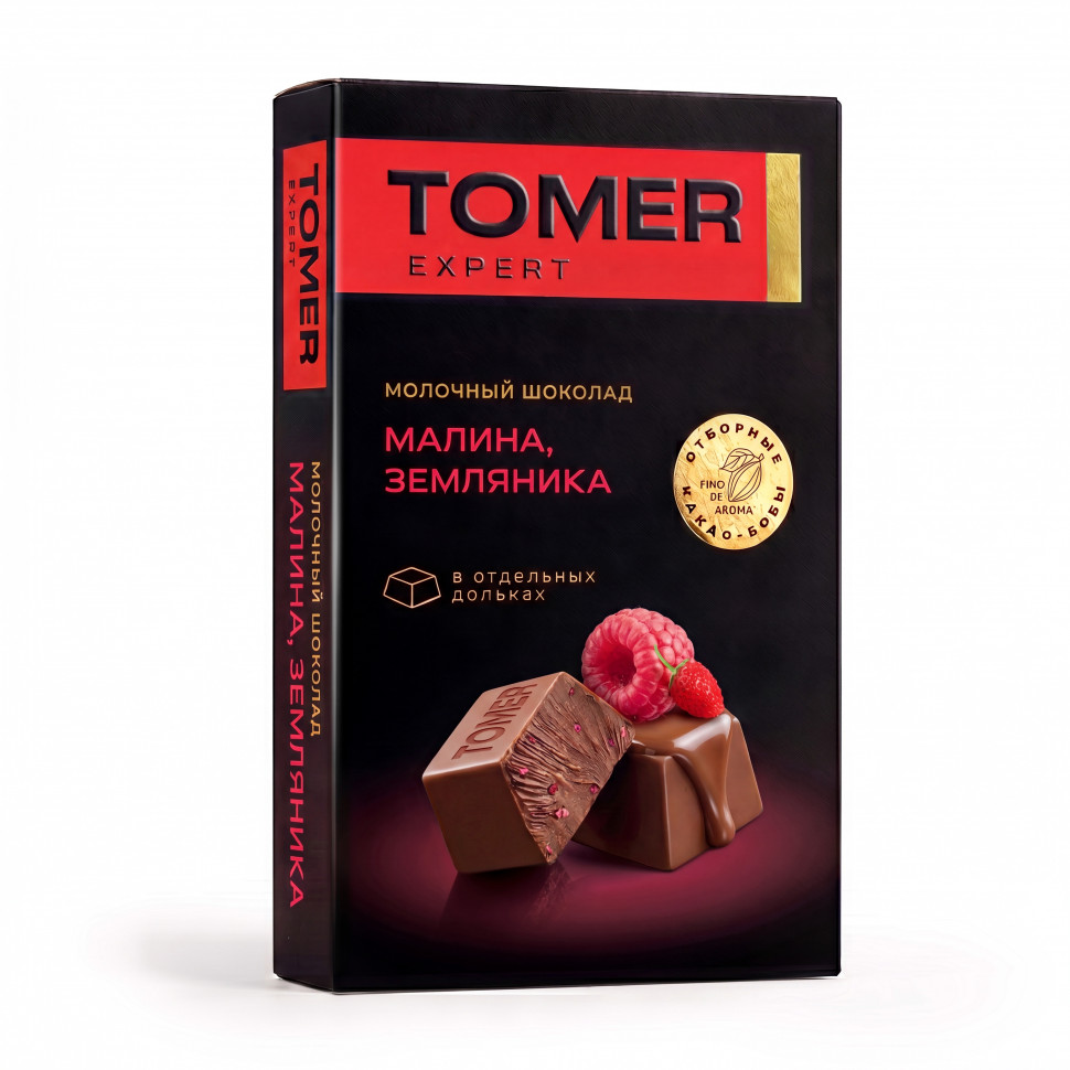  Фабрика Томер   Молочный шоколад Малина-Земляника, 90г  в Лангепасе